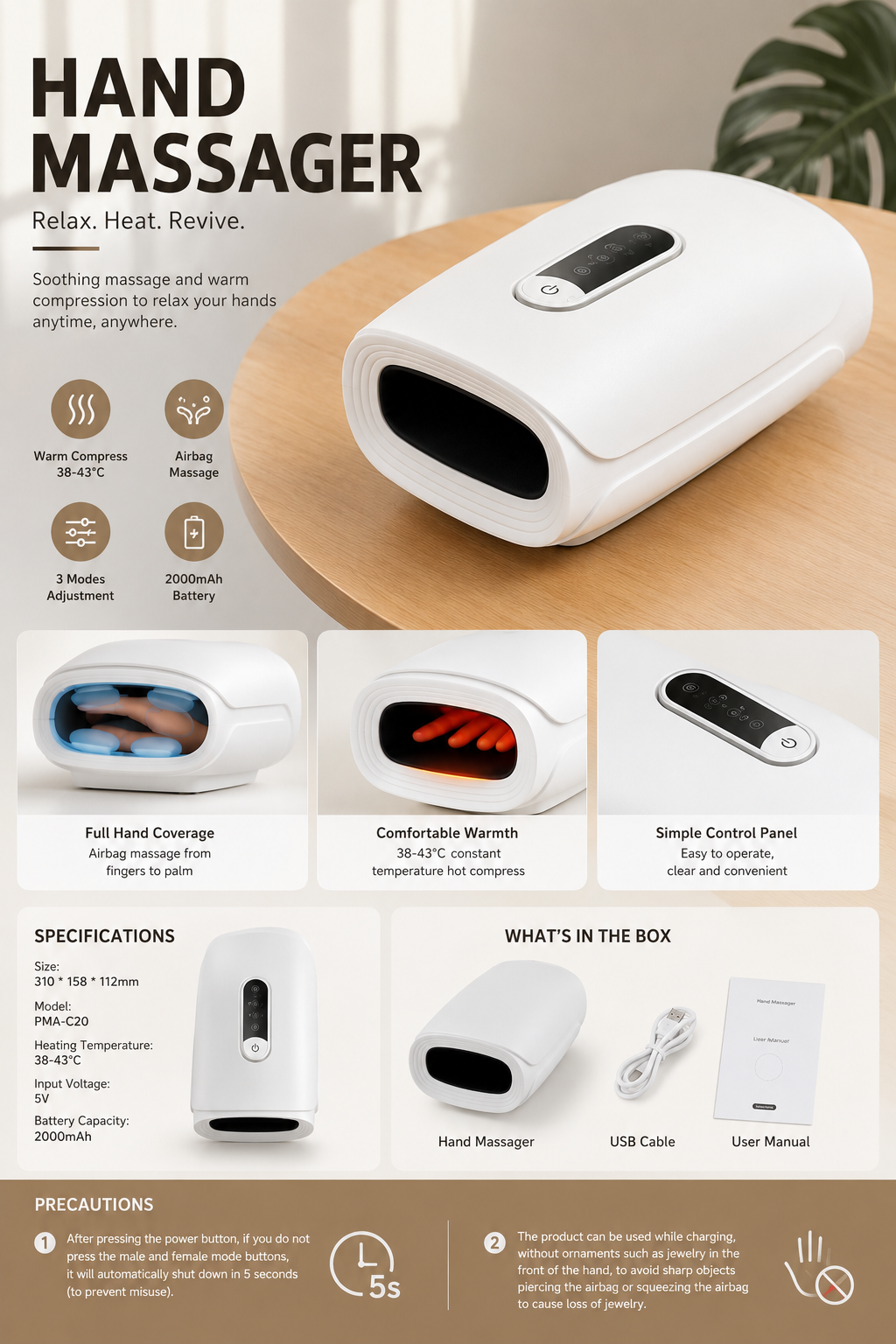Hand, finger and palm joint massager