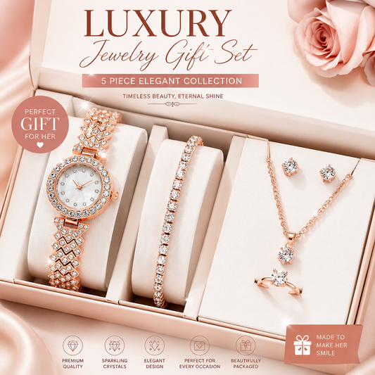 Rose Gold Jewelry Gift Set