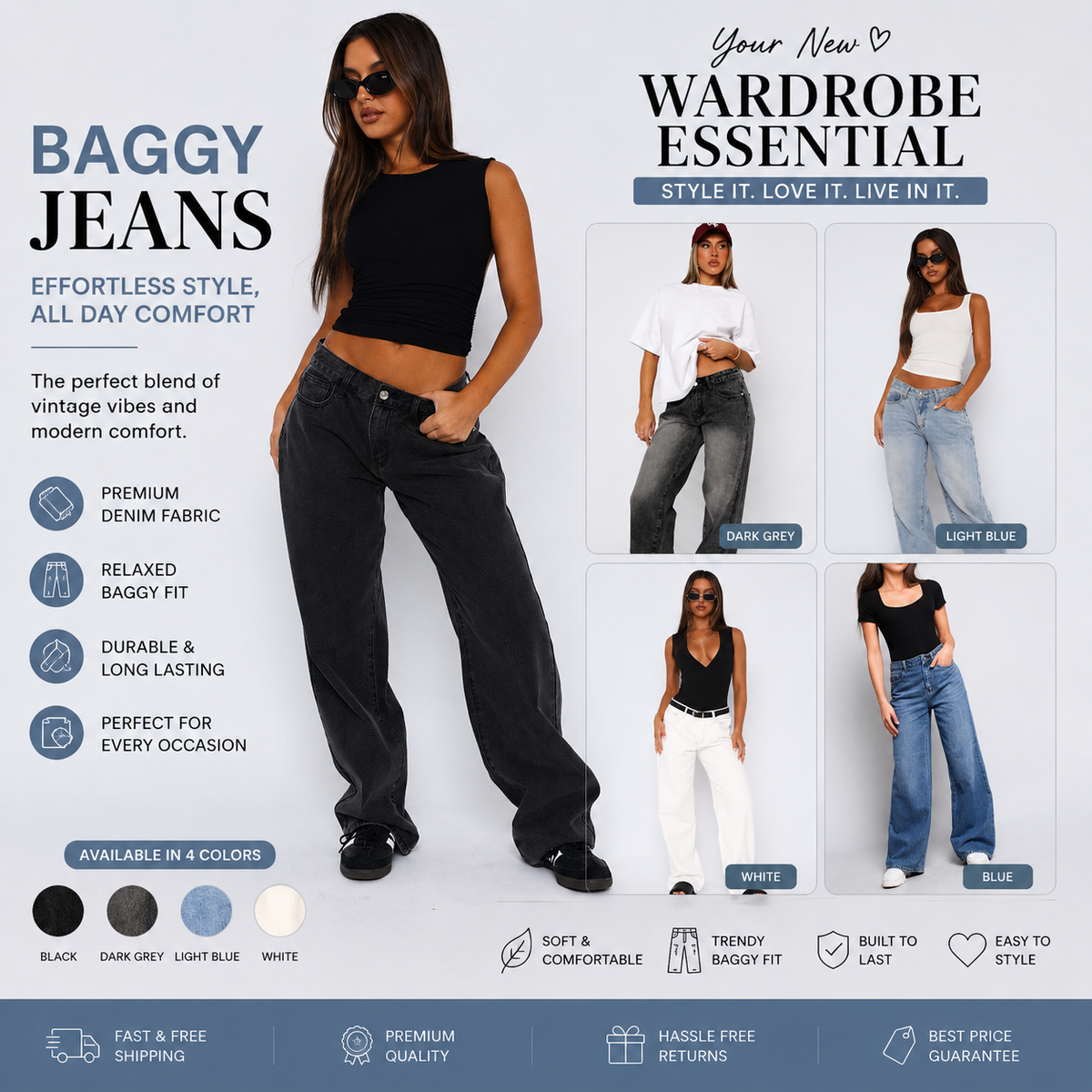 Retro Loose-Fit Jeans