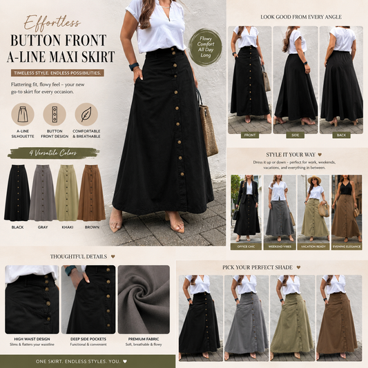 Elegant High-Waist Skirt