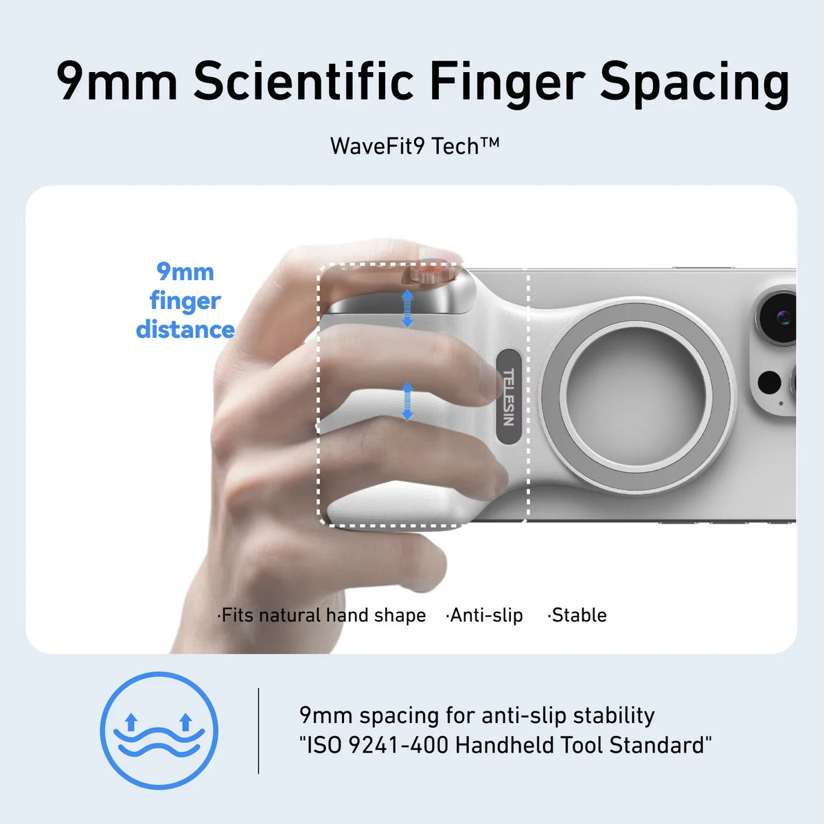 TELESIN MagSafe Camera Grip & Selfie Light
