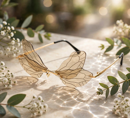 Sunglasses Fashion Dragonfly Wings Frameless