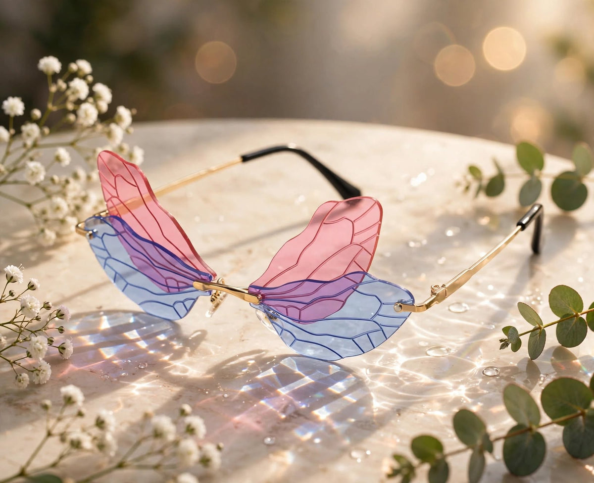 Sunglasses Fashion Dragonfly Wings Frameless