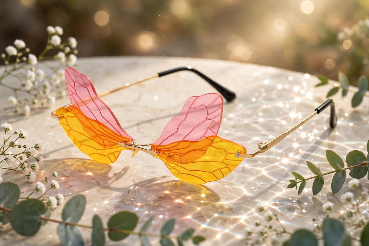 Sunglasses Fashion Dragonfly Wings Frameless